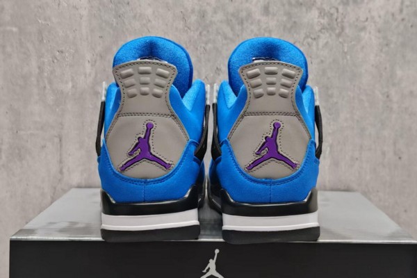 Air Jordan 4 Blue Black Purple--- (6)